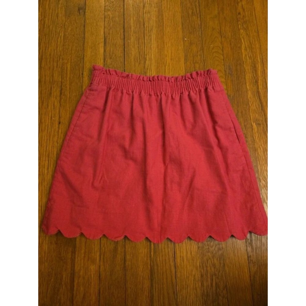 J Crew Cute Pink Scalloped Skirt